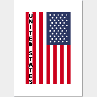 United States flag Posters and Art